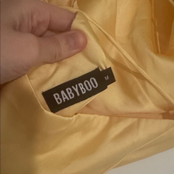 Babyboo - misha silky cowl maxi - lemon - medium nwot - Picture 9 of 9